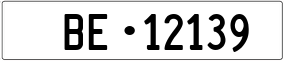 Trailer License Plate